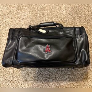 Los Angeles (formerly Anaheim) Angels Faux Leather Duffel Bag